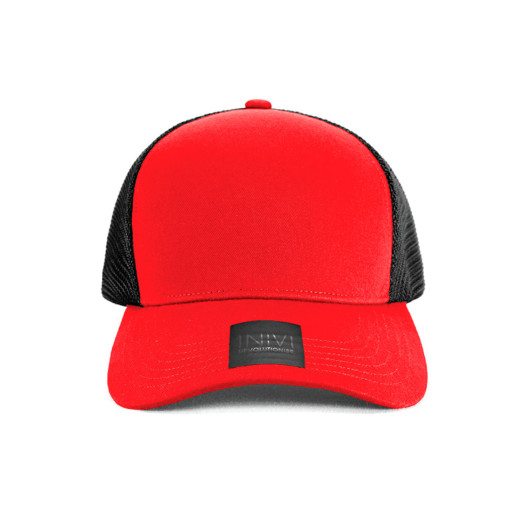 Promotional Longley Mesh Caps Red Black